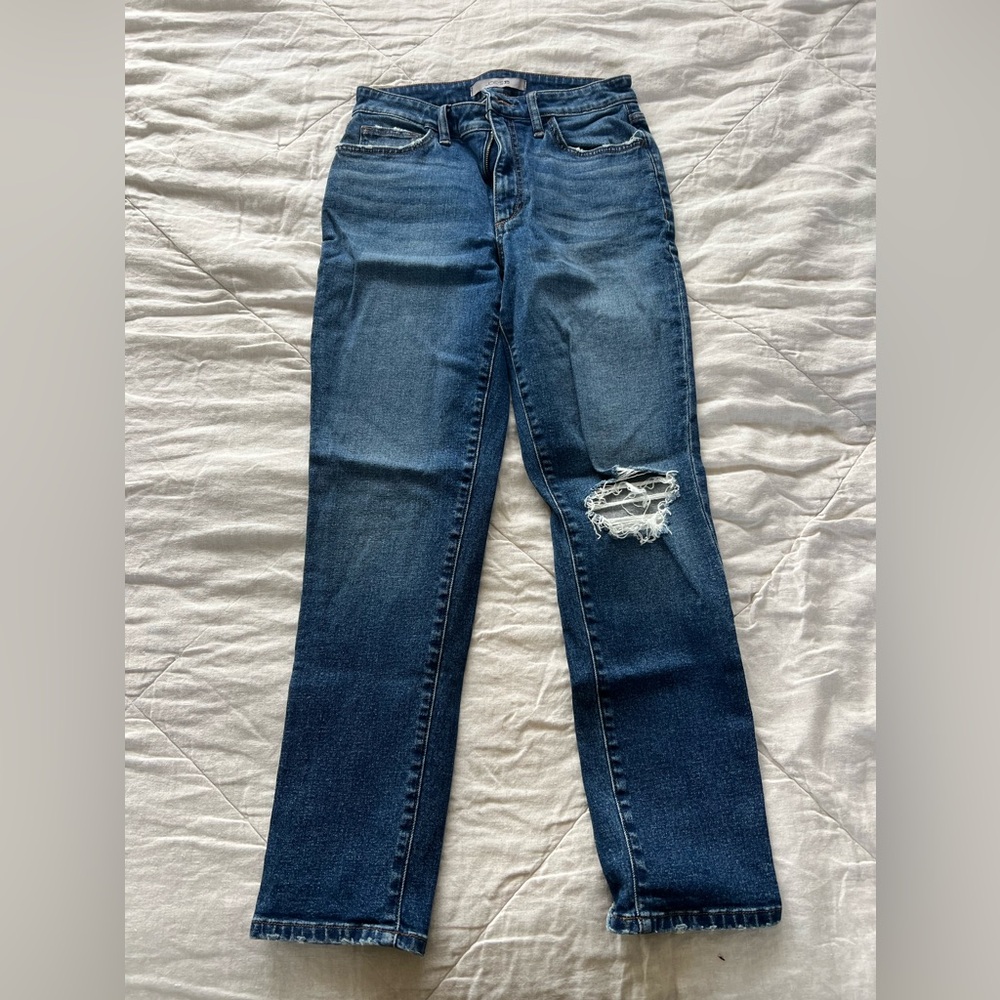 Joes Jeans distressed straight leg 90s jean